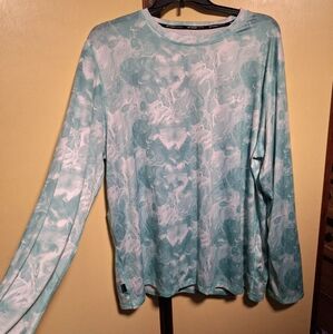 Tie-Dye Long Sleeve Spyder Swim Shirt